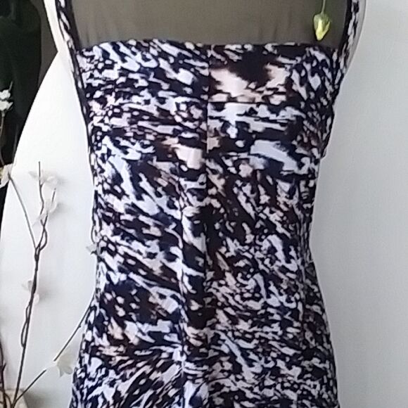 Jennifer Lopez Tank Top Long Dressy Bling Marble Pattern size 0X - Picture 10 of 11